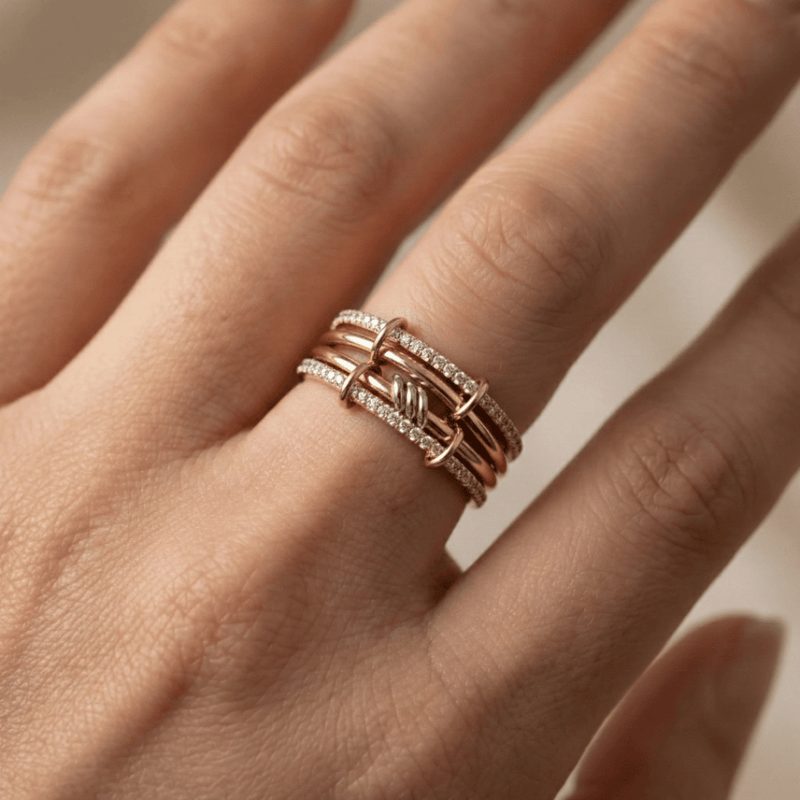 Noor Sabr Stack Ring