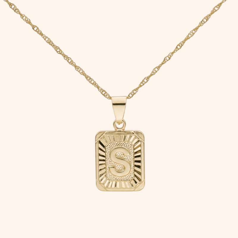 Medallion Initial Necklace