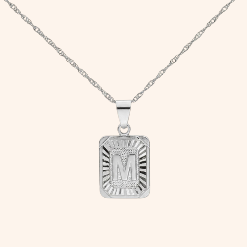 Medallion Initial Necklace