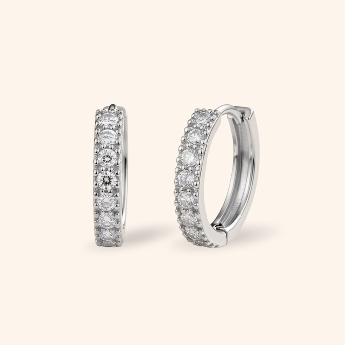 Layal Moissanite Hoops