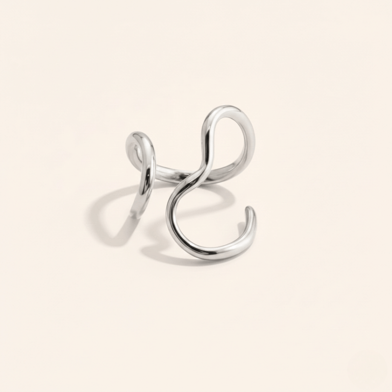 Noor Infinity Wave Ring