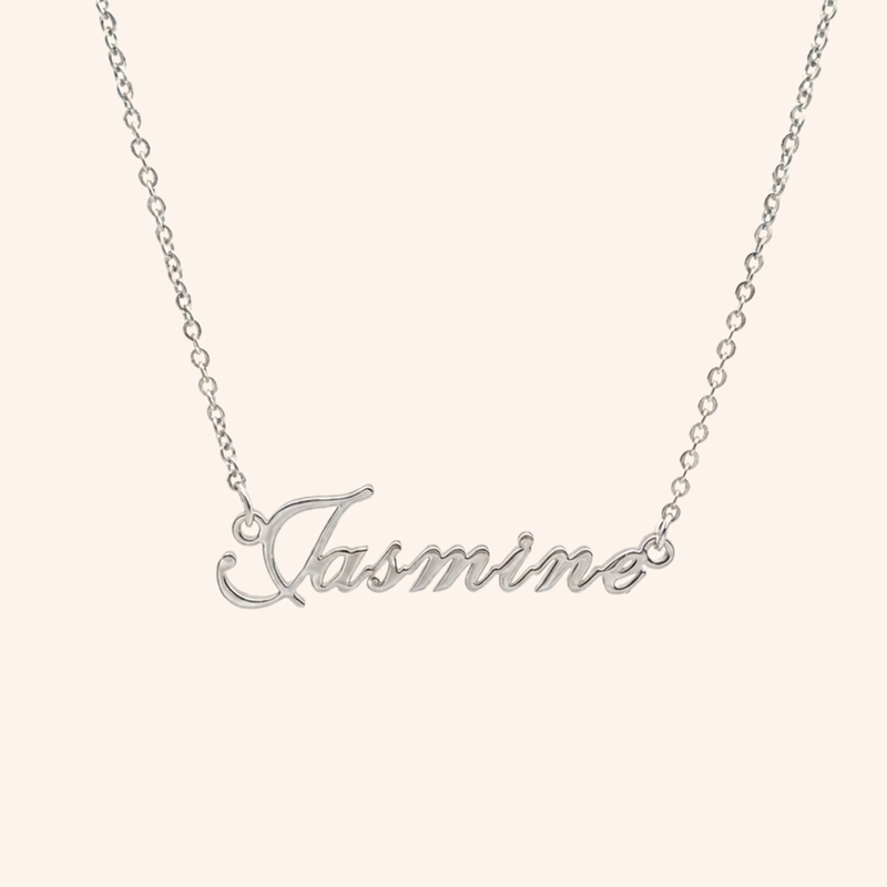 English custom name necklace